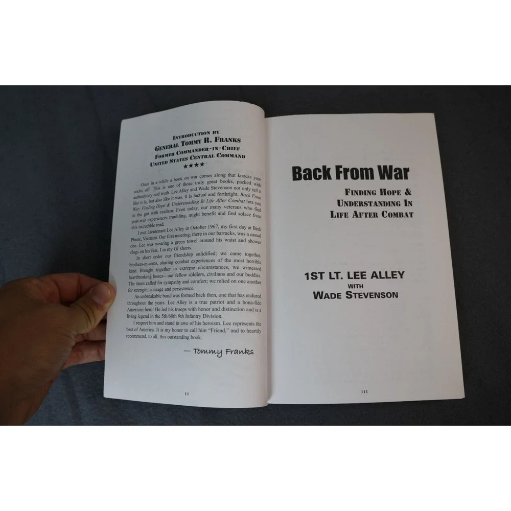 Back from War: Finding Hope and Understanding in Life After Combat Signed by LEE